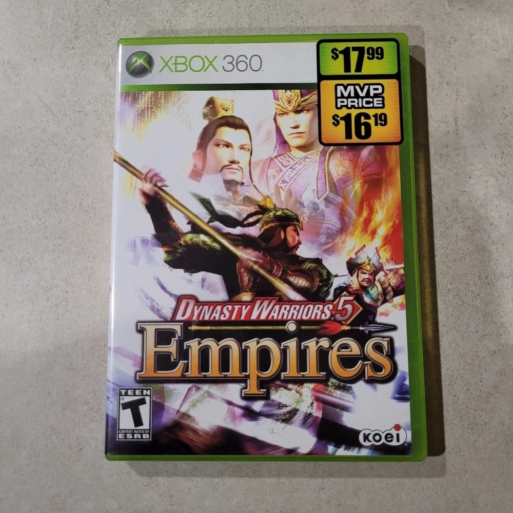 Dynasty Warriors 5 Empires Microsoft Xbox 360 Tested Complete